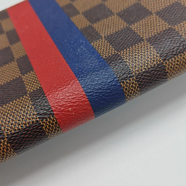 Damier Ebene Coated Canvas Wallet Brown