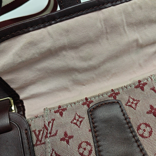 MARY KATE Monogram Canvas Red