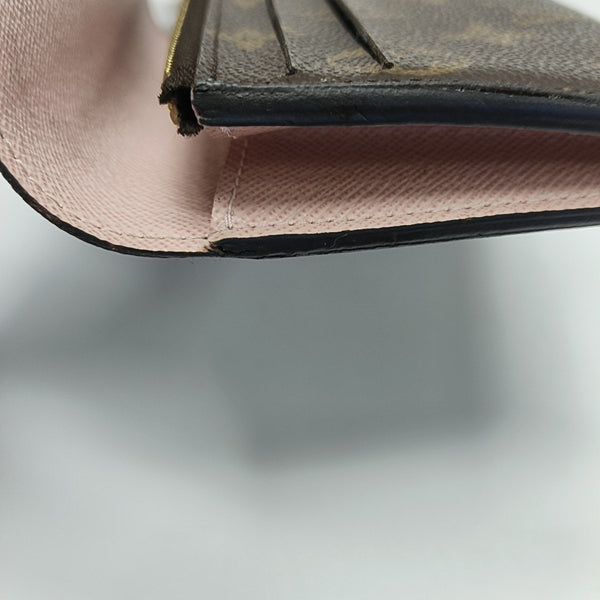 EMILIE Monogram Coated Canvas Brown Wallet