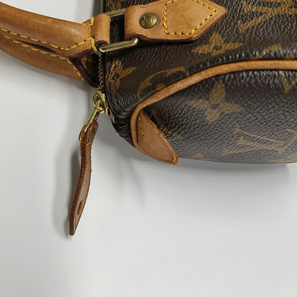 SPEEDY Monogram Coated Canvas Brown