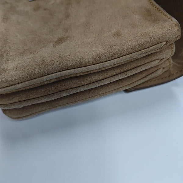 Suede Shoulder Bag Brown