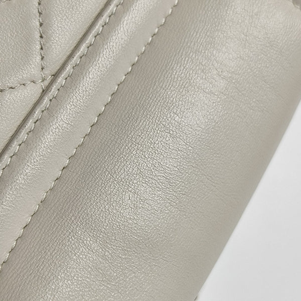 NOLITA Mini Quilted Lambskin White