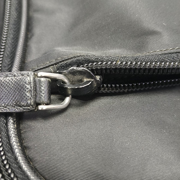Nylon Shoulder Bag Black