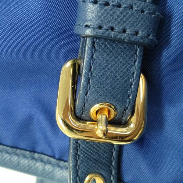 Nylon Tote Bag Blue