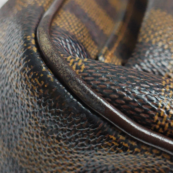 UZES Damier Ebene Coated Canvas Brown