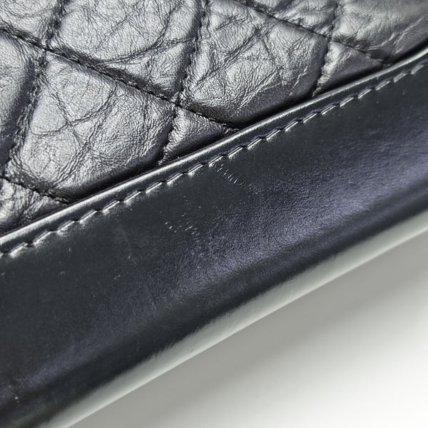 GABRIELLE Small Quilted Calfskin Black