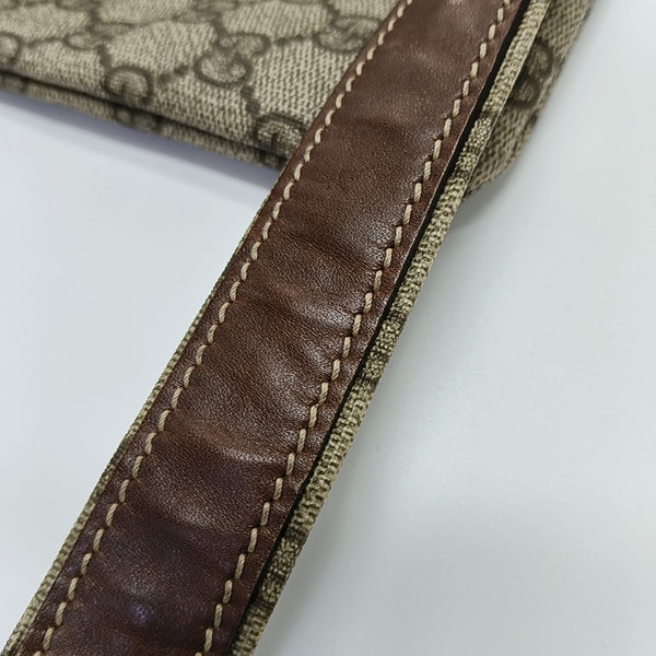 Monogram Coated Canvas Shoulder Bag Brown