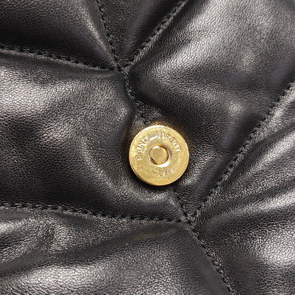 PUFFER Small Quilted Lambskin Black