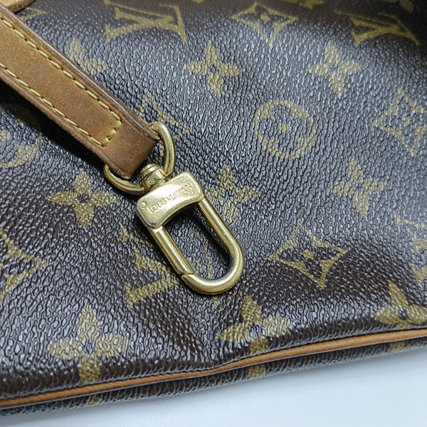 PALERMO GM Monogram Coated Canvas Brown