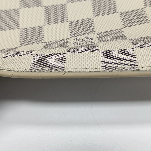 Damier Azur Coated Canvas Clutch White
