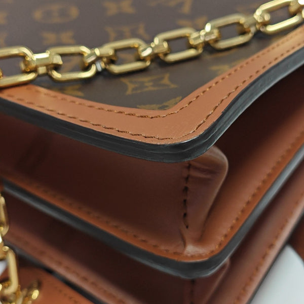 DAUPHINE MM Monogram Coated Canvas Brown