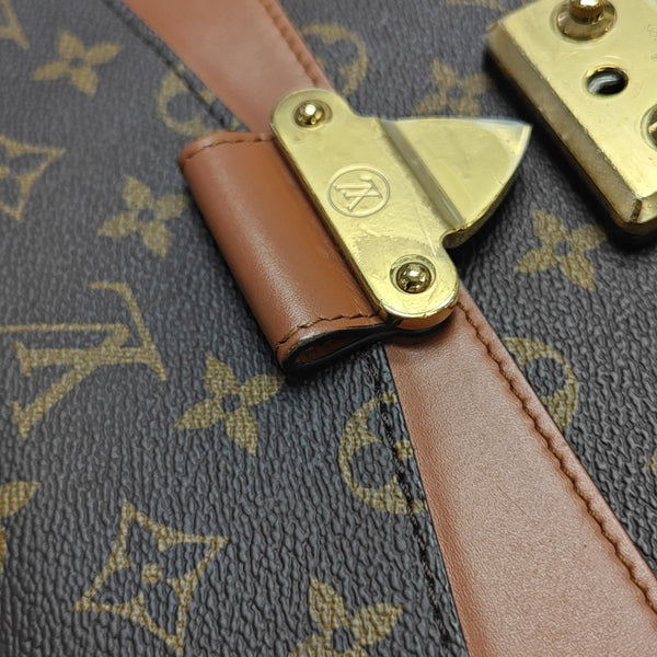 MARCEAU Monogram Coated Canvas Brown