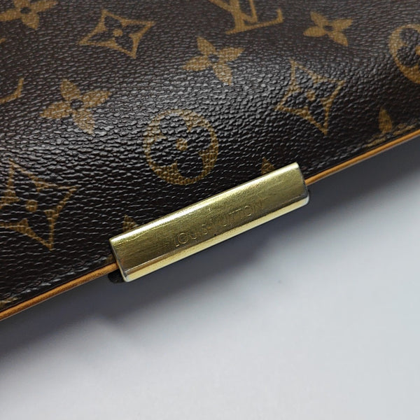 VALMY Monogram Coated Canvas Brown