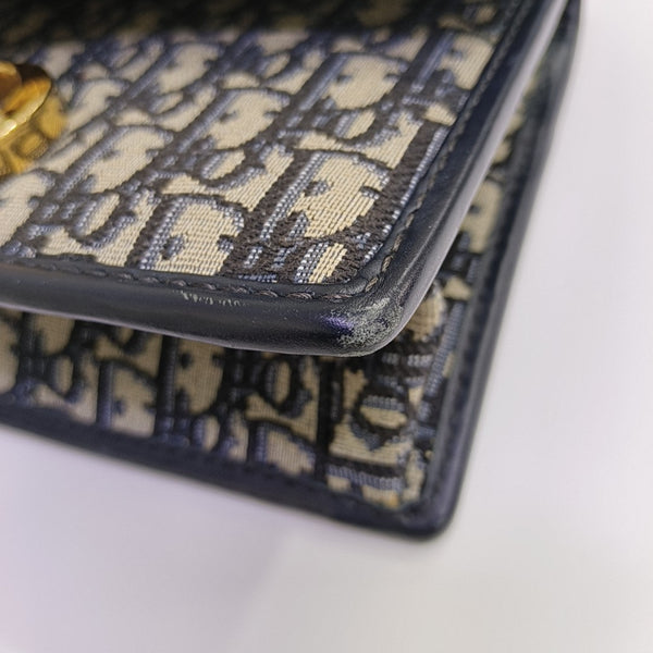 30 Montaigne Oblique Canvas Blue