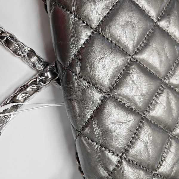 Quilted Calfskin Silver
