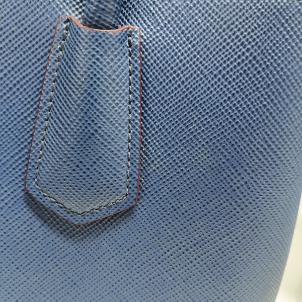 Double Medium Saffiano Calfskin Blue