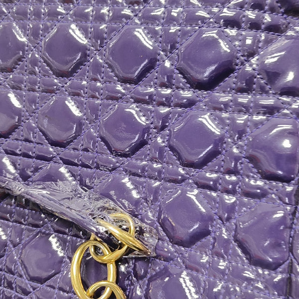 Dior Soft Cannage Patent Leather Purple