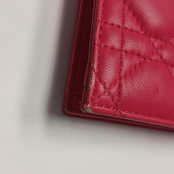 Lady Dior Medium Cannage Calfskin Pink