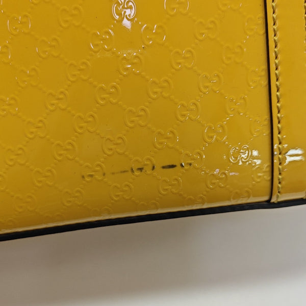 Microguccissima Patent Leather Yellow