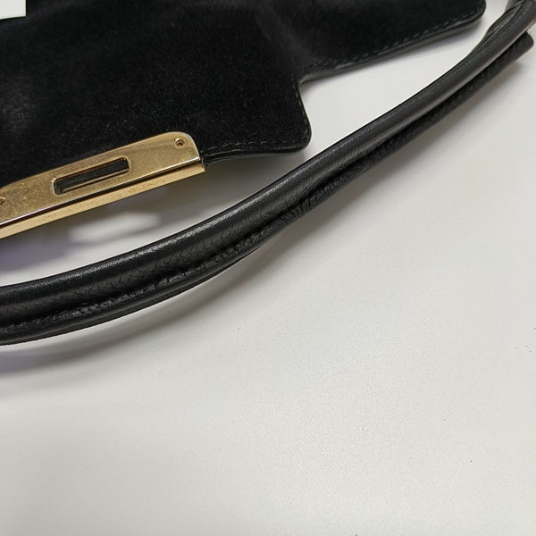 Calfskin Shoulder Bag Black