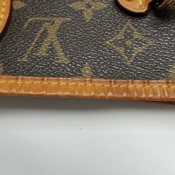 NEVERFULL MM Monogram Coated Canvas Brown