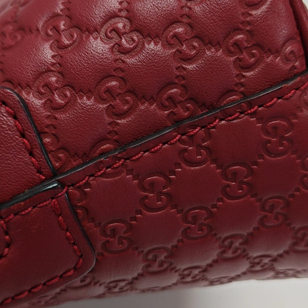 Microguccissima Monogram Calfskin Red