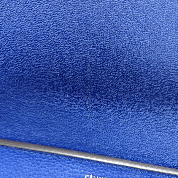 TRAPEZE Medium Calfskin Blue