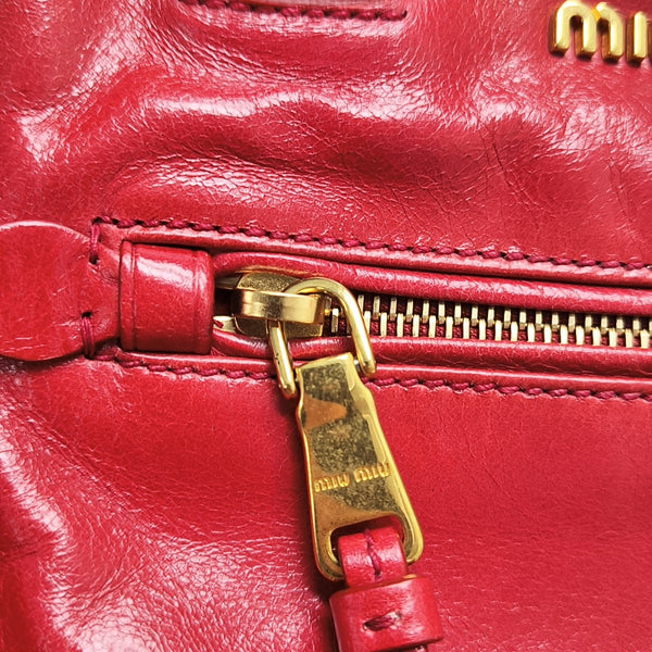 Calfskin Shoulder Bag Red