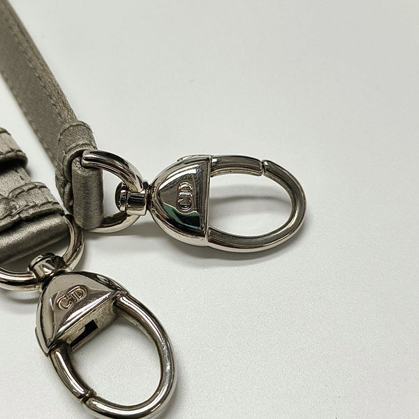 Authenticated pre-owned Lady Dior Mini Cannage Silk Satin Grey - Tote Bag at Looply