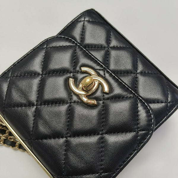 TRENDY CC Quilted Lambskin Black