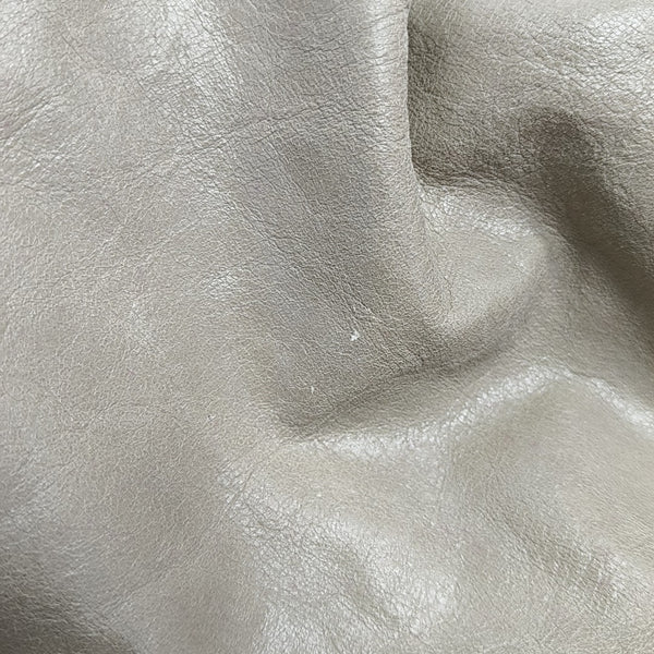 Leather Top Handle Bag Beige