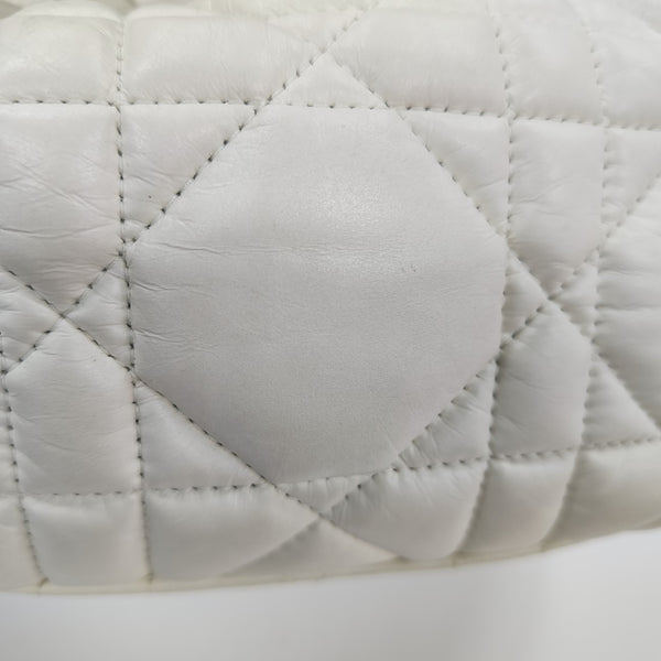 Diortravel Nomad Small Cannage Calfskin White