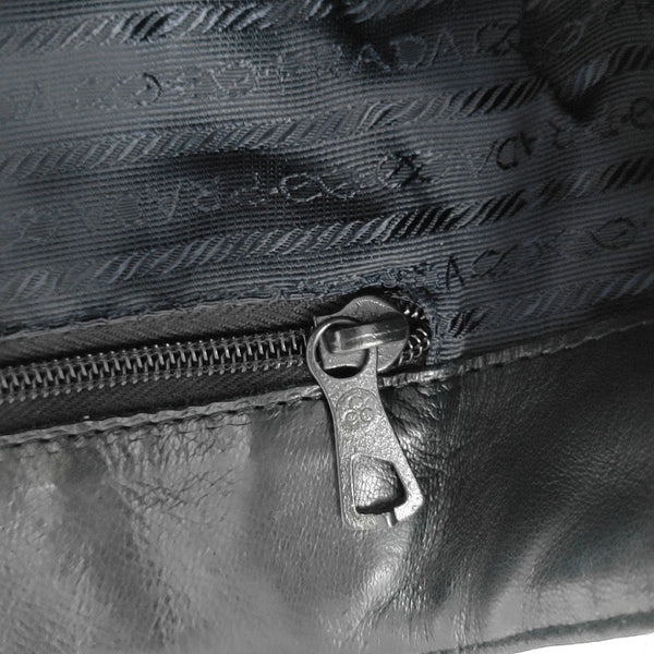 Quilted Lambskin Bucket Bag Black