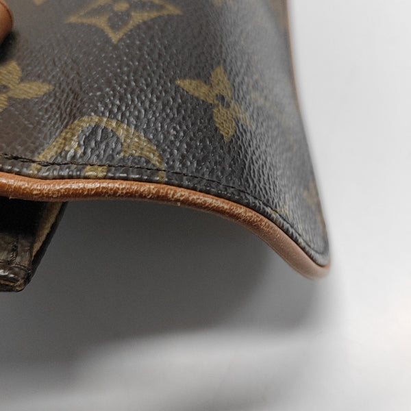 FLORENTINE Monogram Coated Canvas Brown