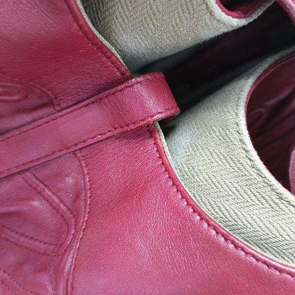 CHANDRA Calfskin Red