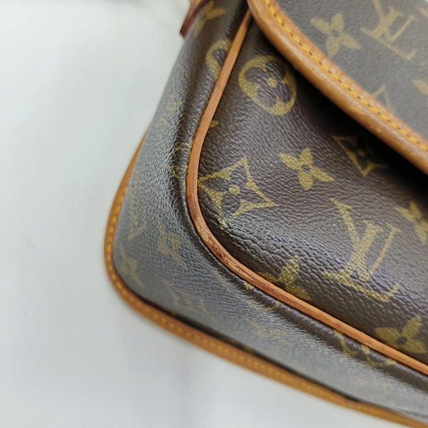 SOLOGNE PM Monogram Coated Canvas Brown