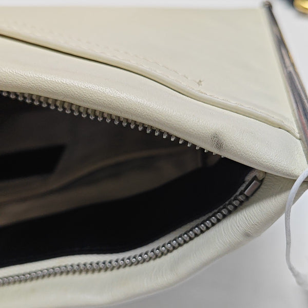 Roy Medium Calfskin White