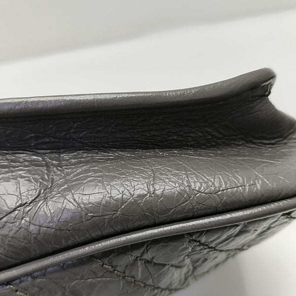 NIKI Mini Chevron Calfskin Gray