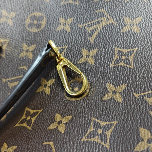 MONTAIGNE MM Monogram Coated Canvas Brown