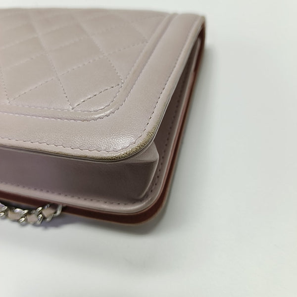 WOC Quilted Calfskin Pink