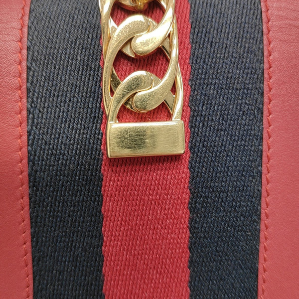 Sylvie Super Mini Calfskin Red