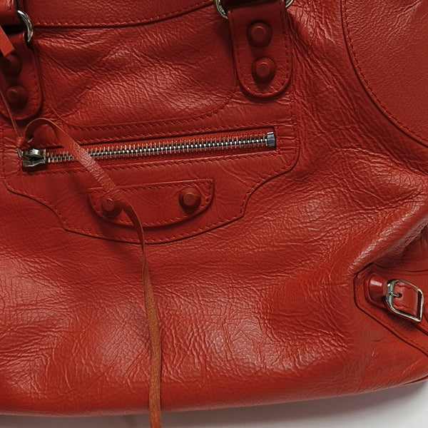 Calfskin Shoulder Bag Red
