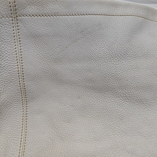 Calfskin Top Handle Bag White