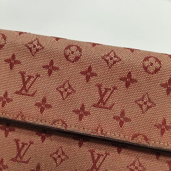 PORTE MONNAIE Monogram Canvas Red Wallet