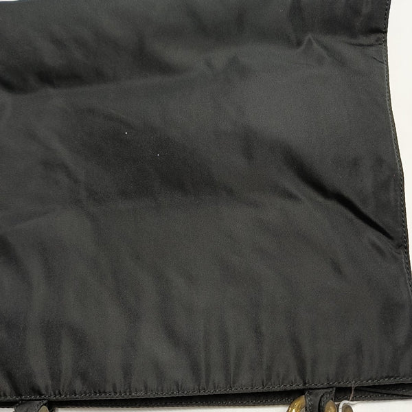Nylon Top Handle Bag Black