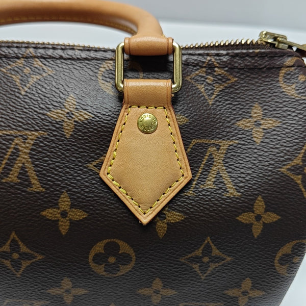 SPEEDY 25 Monogram Coated Canvas Brown