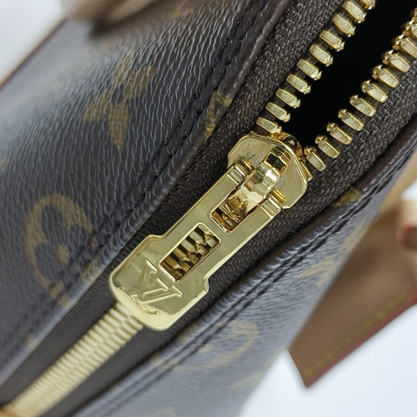 ALMA BB Monogram Coated Canvas Brown