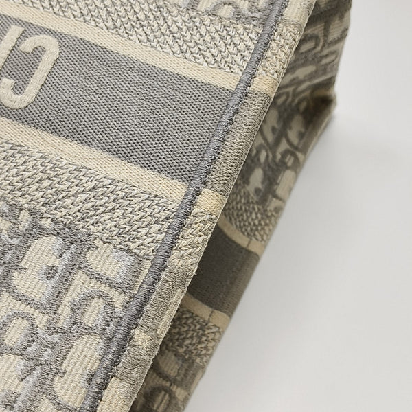 Book Tote Medium Oblique Canvas Gray