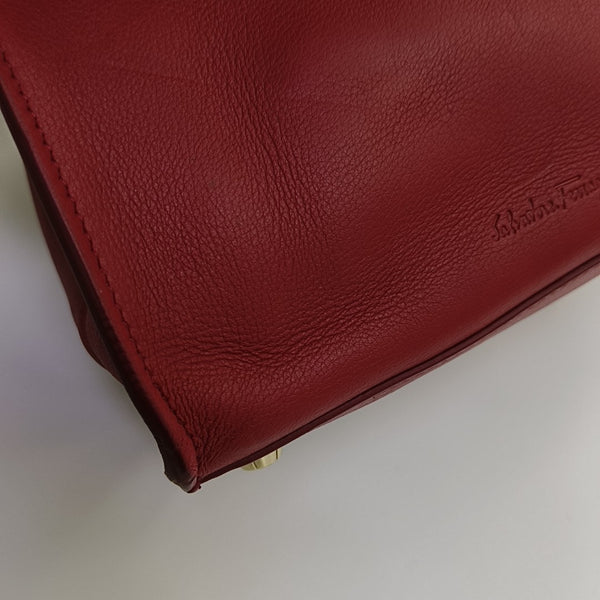 Calfskin Tote Bag Red