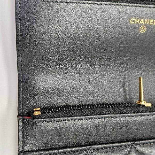 TRENDY CC Quilted Lambskin Black